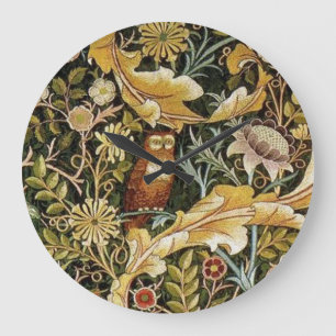 William Morris Owl an Acanthus Grote Klok