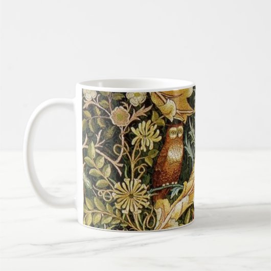 William Morris Owl an Acanthus Koffiemok (Links)
