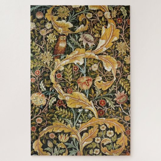 William Morris Owl an Acanthus Legpuzzel (Verticaal)
