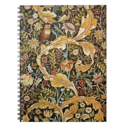 William Morris Owl an Acanthus Notitieboek (Voorkant)