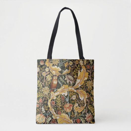 William Morris Owl an Acanthus Tote Bag (Voorkant)