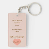 William Morris - Owl en Berries Wallpaper Sleutelhanger (achterkant)