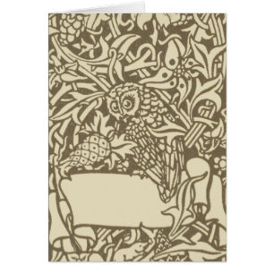 William Morris Owl Floral  Design