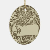 William Morris Owl Floral Design Keramisch Ornament (Rechts)