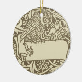William Morris Owl Floral Design Keramisch Ornament (Links)