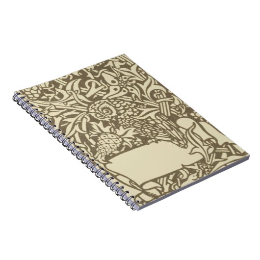William Morris Owl Floral  Design Notitieboek (Rechterzijde)
