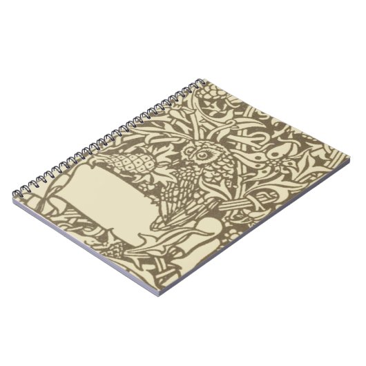 William Morris Owl Floral  Design Notitieboek (Linkerzijde)