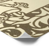 William Morris Owl Floral  Design Poster (Hoek)