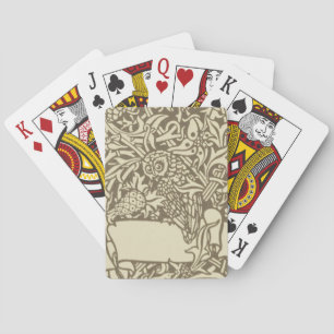 William Morris Owl Floral  Design Speelkaarten