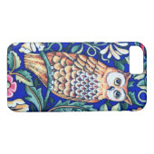 William Morris Owl Tapestry, Beige and Cobalt Blue Case-Mate iPhone Case (Achterkant (Horizontaal))