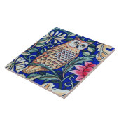 William Morris Owl Tapestry, Beige and Cobalt Blue Tegeltje (Zijkant)