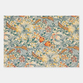 William Morris Pack 3 Papierbladen met onmiddellij Inpakpapier Vel (Voorkant)