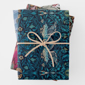 William Morris Pack 4 Papierbladen met onmiddellij Inpakpapier Vel (In situ)