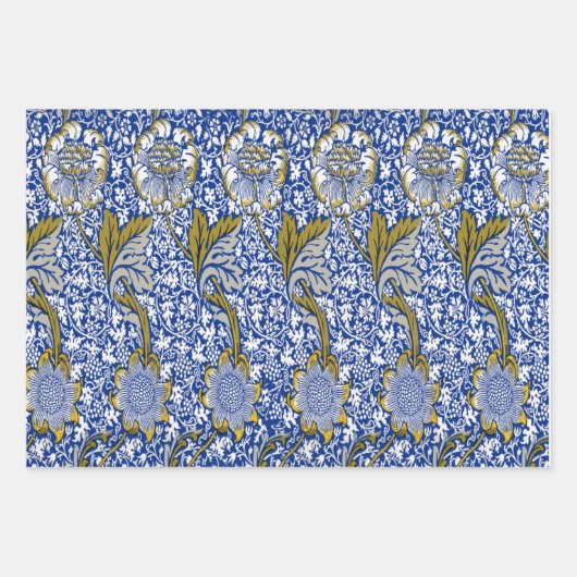 William Morris Pack 5 Papierbladen met onmiddellij Inpakpapier Vel (Voorkant 3)