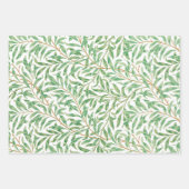 William Morris Pastel Green Willow Leaf Branches Inpakpapier Vel (Voorkant)
