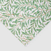 William Morris Pastel Green Willow Leaf Branches Tissuepapier (Detail)