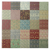William Morris Patchwork Quilt Ceramics Tegeltje (Voorkant)