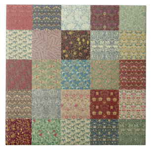 William Morris Patchwork Quilt Ceramics Tegeltje