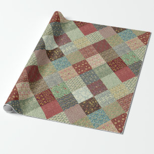 William Morris Patchwork Quilt Paper Wrap Cadeaupapier