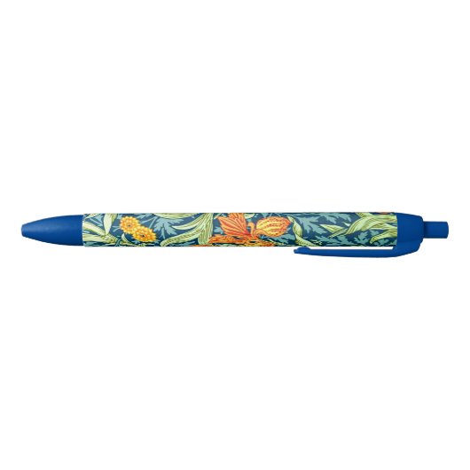 William Morris - patroon "Iris" Zwarte Inkt Pen (Bodem)