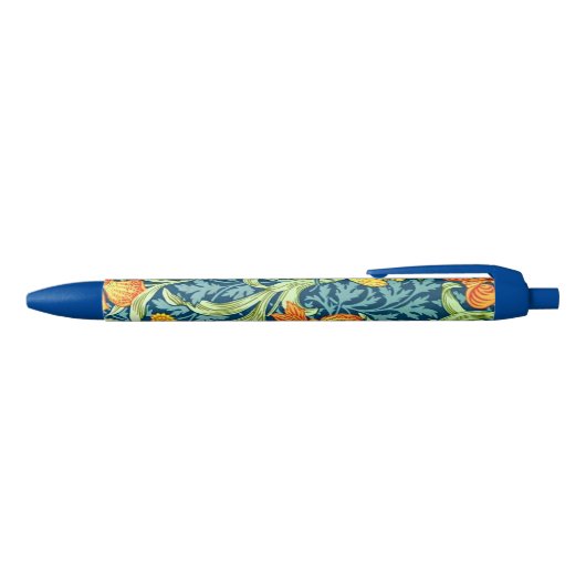 William Morris - patroon "Iris" Zwarte Inkt Pen (Bovenkant)