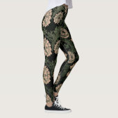 William Morris, patroon, opnieuw ontworpen, donker Leggings (Rechts)