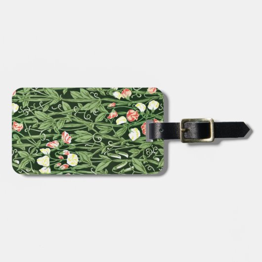 William Morris-patroon, Sweetpea Bagagelabel (Voorkant horizontaal)