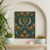 William Morris-patroon | Vintage botanische kunst Poster