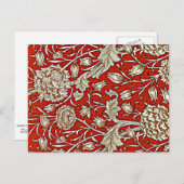 William Morris patroon, Wilde Tulp Briefkaart (Voorkant / Achterkant)