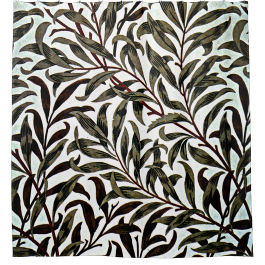 William Morris  patroon, Willow Bough Douchegordijn (Voorkant)