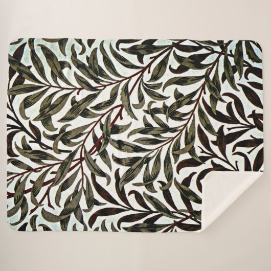 William Morris-patroon, Willow Bough Sherpa Deken (Voorkant (horizontaal))