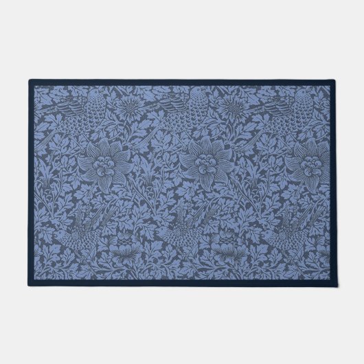 William Morris Pattern Bird en Anemone Deurmat (Voorkant)