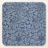William Morris  Pattern Bird en Anemone Kartonnen Onderzetters (Voorkant)