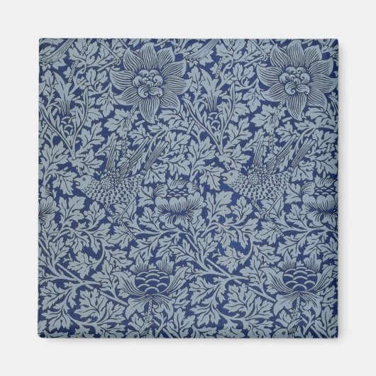William Morris  Pattern Bird en Anemone Magneet (Voorkant)