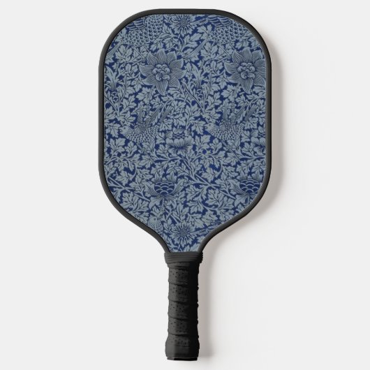 William Morris Pattern Bird en Anemone Pickleball Paddle (Achterkant)