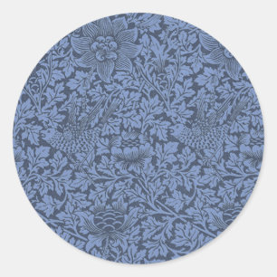 William Morris  Pattern Bird en Anemone Ronde Sticker