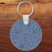 William Morris Pattern Bird en Anemone Sleutelhanger (Achterkant)