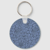 William Morris Pattern Bird en Anemone Sleutelhanger (Achterkant)