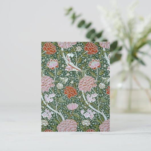  William Morris Pattern Briefkaart (Staand voorkant)