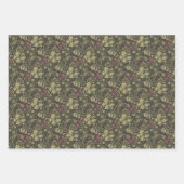 William Morris Pattern Floral Green Inpakpapier Vel (Voorkant 3)