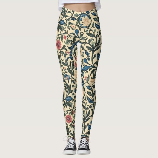 William Morris Pattern Leggings (Voorkant)