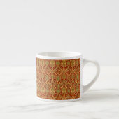 William Morris Pattern Red Turquoise Gold Espresso Kop (Rechts)