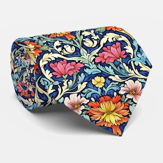William Morris Pattern Stropdas (Opgerold)