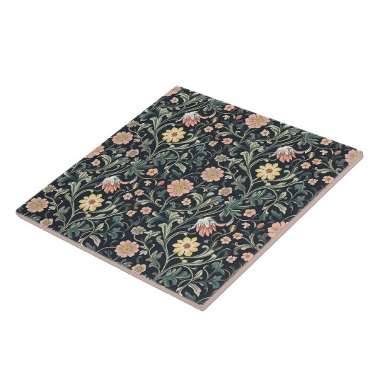 William Morris Pattern Tegeltje (Zijkant)