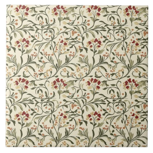 William Morris Pattern Tegeltje (Voorkant)