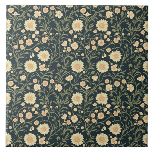William Morris Pattern Tegeltje (Voorkant)