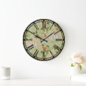 William Morris Pattern Wall Clock Grote Klok (Huis)