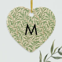 William Morris Patterned Willow Bough Monogram