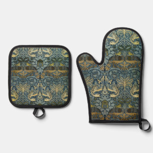 William Morris Pauw Draak Klassieker Ovenwant & Pannenlap Set