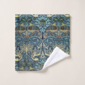 William Morris Pauw en Draak Geweven Ontwerp Bad Handdoek (Wasdoekje)